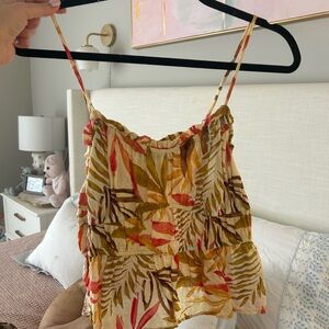 Floral Spaghetti Strap Top from Fabrik